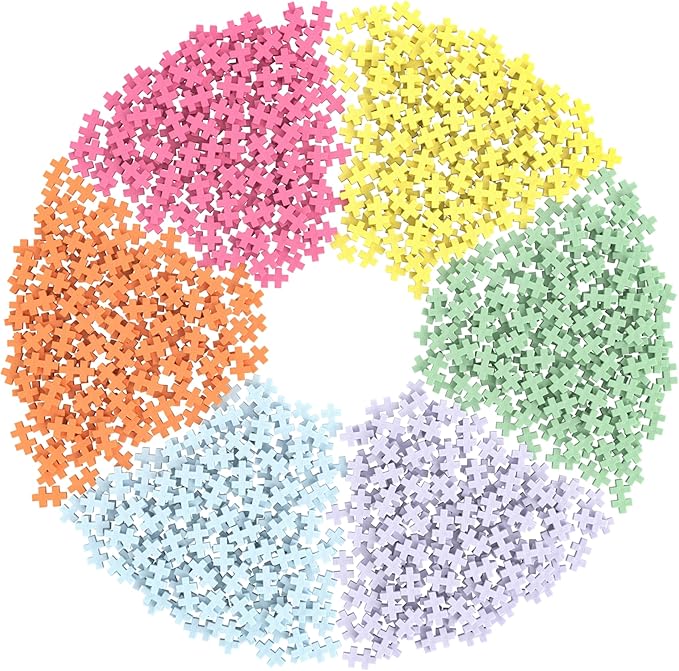 PLUS PLUS 240 Piece Gelato Mix Tube - Mini Interlocking Building Blocks Set, Stem Toys for Kids - Sensory Bin Fillers/Math Manipulatives Classroom Must Haves Gifts for Boys & Girls