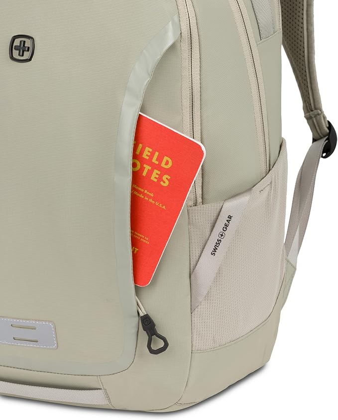 SwissGear Shield Laptop Backpack, Sage Gray, 18.5"x12"x6"