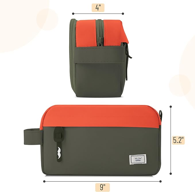 Mr. Pen Large Capacity Pencil Pouches and Bags - Mint Green School