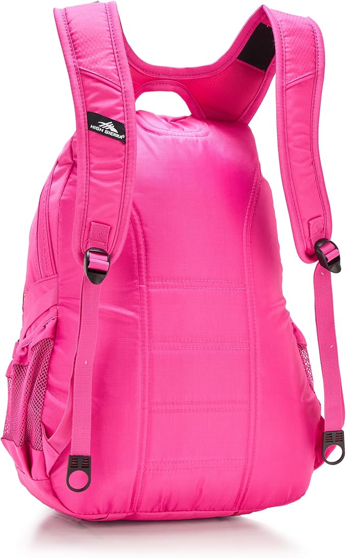 High Sierra Loop Backpack, Travel, or Work Bookbag with tablet sleeve, One Size, ELECTRIC FUCHSIA