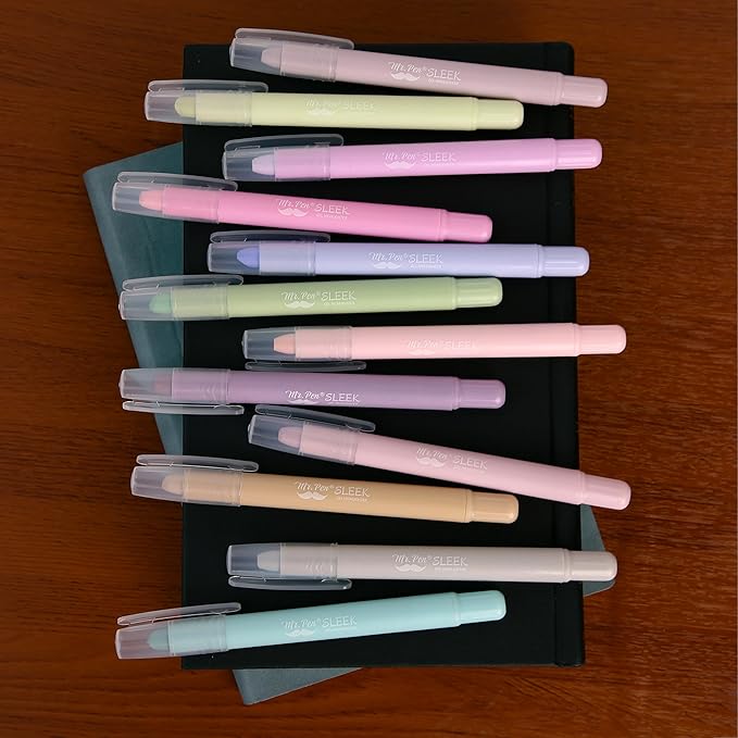 Mr. Pen- No Bleed Gel Highlighters, Morandi Colors, 12 Pack, Bible Highlighters and Pens No Bleed, Bible Markers for Study, Journaling, School Supplies and Accessories