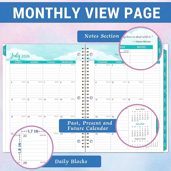 Student Planner 2026-2027 - School Planner 2026-2027, Weekly & Monthly Academic Plannerr, July 2026 - June 2027, 11'' x 8.5'', Student Planner for Middle/High School, Holidays, Tabs, Pocket, Stickers