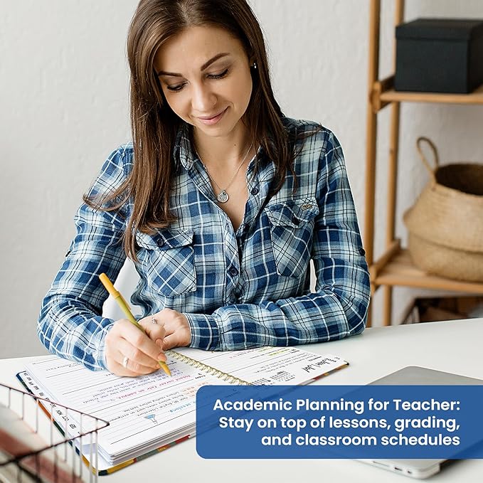 Planner 2026–2027, Academic Monthly Weekly Spiral Calendar, July 2026 – June 2027, Hardcover Agenda Notebook with Tabs, 8.5" x 11", Perfect for Students, Teachers, School & Daily Planning - Vivid Petals