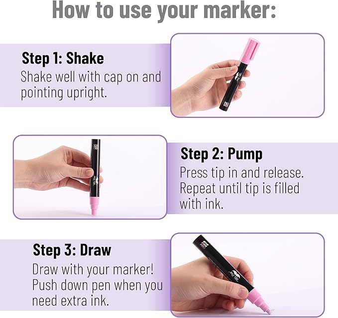 Mr. Pen- Chalk Markers, 6 Pack, Assorted Colors, 8 Labels, Chalkboard & Glass Markers, Liquid Chalk Pens, Erasable