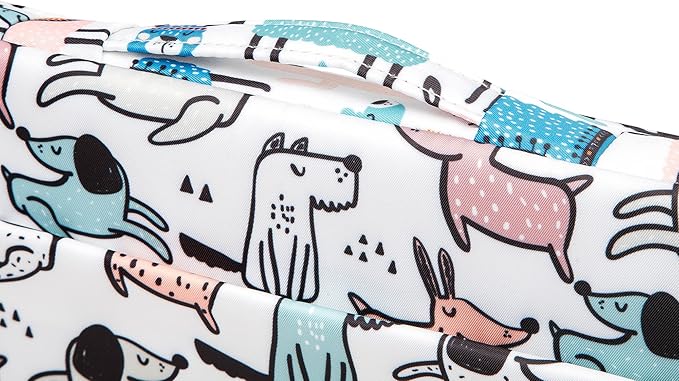Kinmac 360° Heavy Duty Protective Laptop Computer Sleeve case Bag Cover with Handle for MacBook Pro 14 inch,14 inch-14.4 inch HP Lenovo Dell ASUS Acer Laptop (Cartoon Dogs)