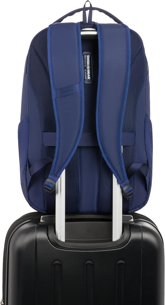 SwissGear Shield Laptop Backpack, Navy, 18.5"x12"x6"