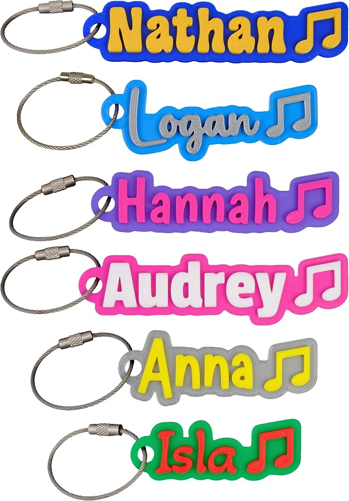 SuperFineDeesigns Bag & Water Bottle Name Tag