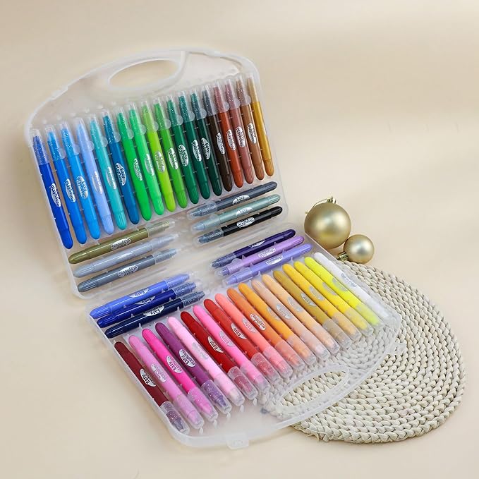Easy Playhouse: Tempera Paint Sticks - 48pk, Vibrant Color Set, Non-Toxic, No Mess, Washable, Water Soluble, Quick Drying, Art-Craft Supplies, Kids 3+