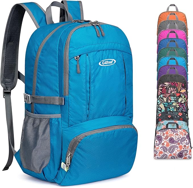 G4Free Lightweight Packable Hiking Backpack, Waterproof Travel Daypack