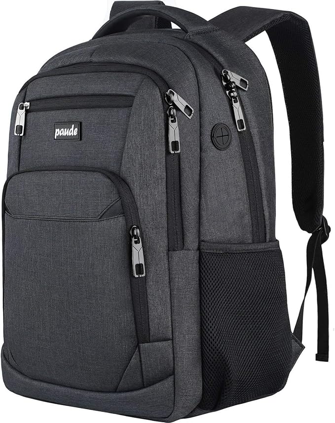Paude Backpack for Men and Women,17.3 inch School Backpack for Teens,Travel Laptop Backpack with USB Charging port for Business College Travel