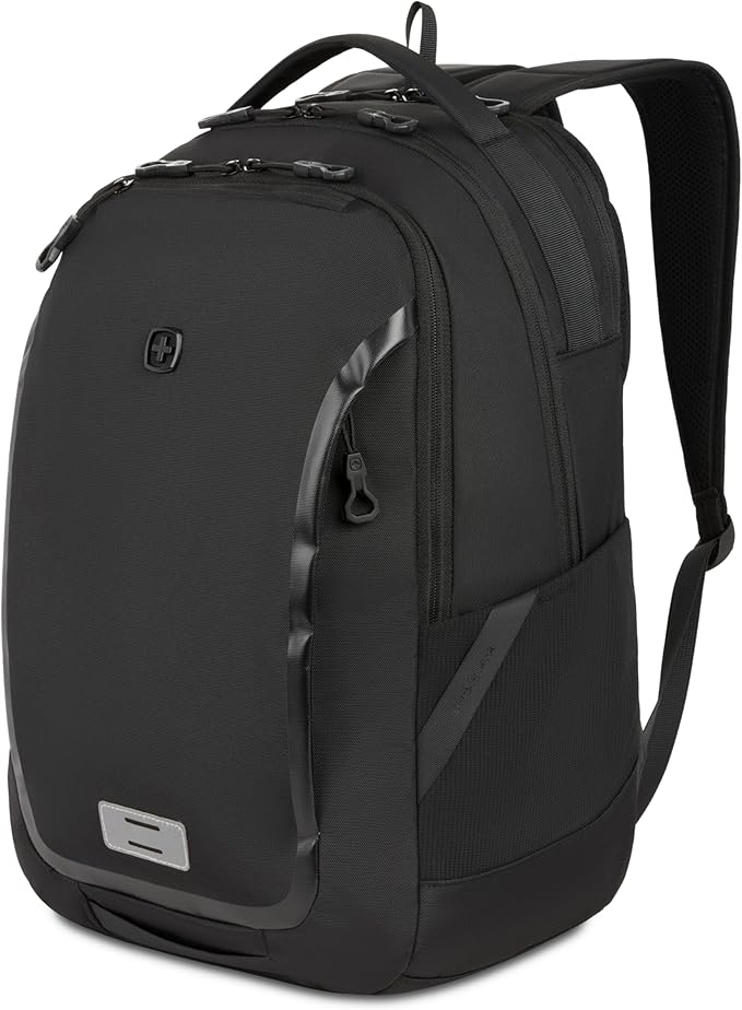SwissGear Shield Laptop Backpack, Black, 18.5"x12"x6"
