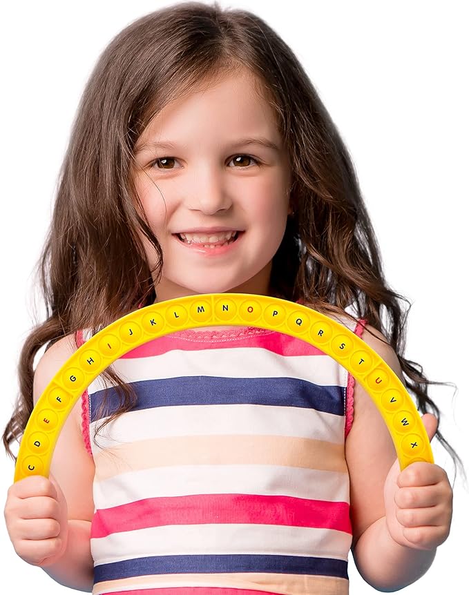 Junior Learning Alphabet Arc Bubble Board, Double-Sided, Ages 4-7, Letter Recognition, K-2 (Pack of 4)