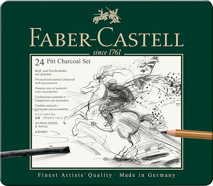 Faber-Castel 24 Piece Pitt Charcoal Set