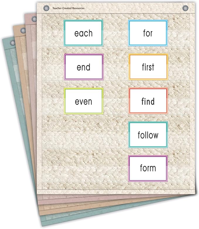 Teacher Created Resources Woven Magnetic Mini Pocket Charts (14" x 17") (TCR20108)