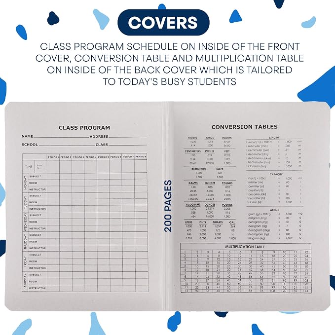 Enday Marble Composition Notebook Wide Ruled (12 Pack) 100 Sheets
