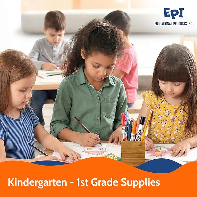 EPI Essentials Bulk School Supplies for Kids – Kindergarten to 1st Grade School Supply Packs – Wide-Ruled Bundle with Classroom-Ready Standard List Essentials – 144 Boxes per Pallet