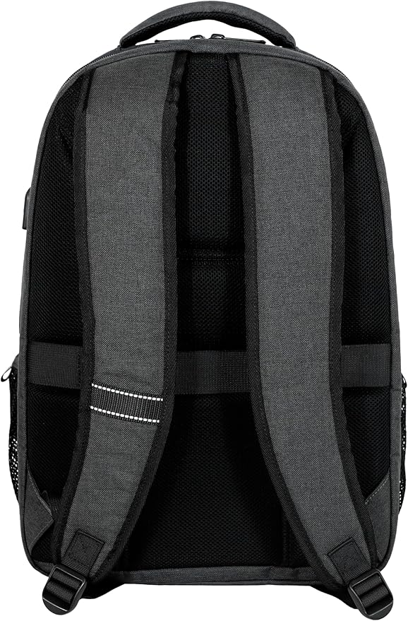 Lenovo B325 Laptop Backpack, Grey, 17-Inch, Water-Resistant Travel Backpack with External USB Port, Anti-Theft Design, Luggage Strap, for Men & Women, Perfect for Work, and Travel