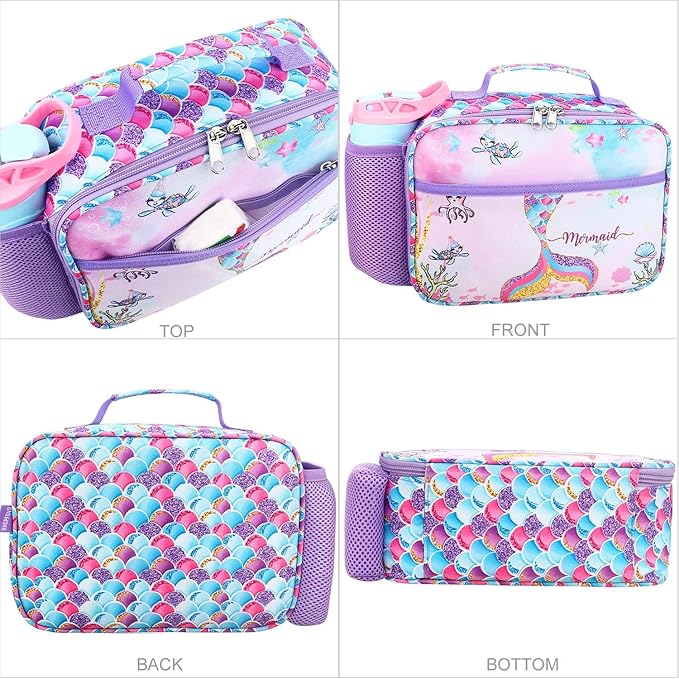 RHCPFOVR Kids Lunch Bag - Insulated Lunch Box for Boys Girls,Washable Lunch Bag and Reusable Toddler Leak-proof Lunchbox for School and Daycare