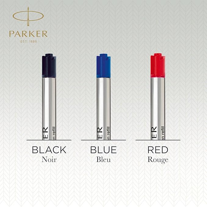 Parker Quinkflow Ballpoint Pen Ink Refill, Medium Tip, Black