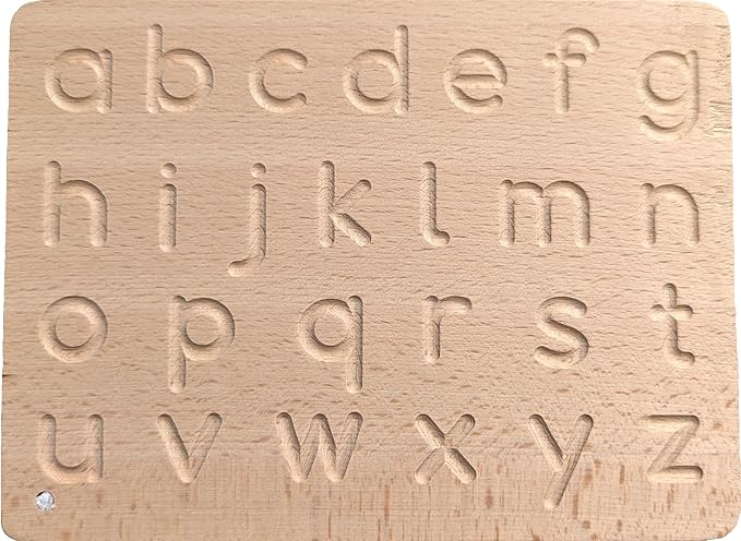 Montessori Alphabet Tracing Board | ABC Letters Uppercase+Lowercase| Double Sided Alphabet Learning Toys 3+ Year Old Toddler Writing Tools Classroom Must Haves |Pack of 2 Bundle