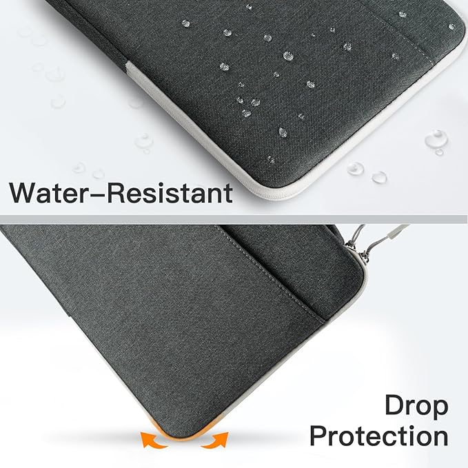 JETech Laptop Sleeve for MacBook Neo (A18 Pro), 14-Inch MacBook Pro (M1-M5, 2020-2026), Waterproof Bag Case with Portable Handle and Pocket, Compatible with 14 Inch Notebook (Dark Grey)
