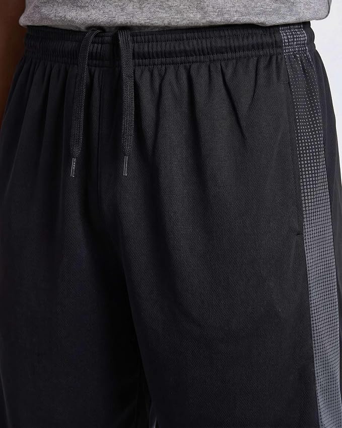 Real Essentials 5 Pack: Boys' Mesh Basketball Athletic Shorts with Pockets – Teen Kids Youth Quick Dry Soccer Running Gym