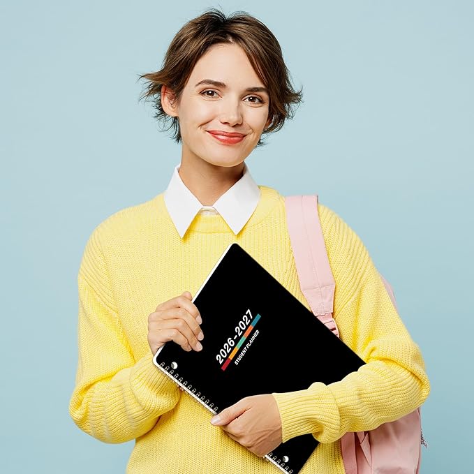 Student Planner 2026-2027 - Academic Planner 2026-2027, July 2026 - June 2027, 11" × 9", Weekly Lesson Planners, Monthly & Weekly School Planners for Middle or High School, Stickers, Week's Goals, Tabs