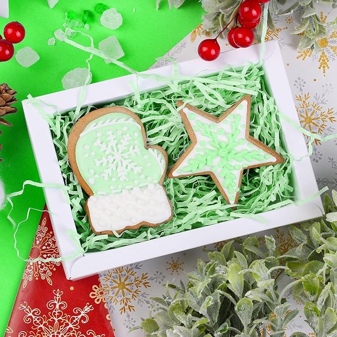 Uptotop 5oz Crinkle Cut Paper Shred Filler for Gift Wrapping, Gift Basket Filling, Perfect for Birthday, Christmas, Thanksgiving, Halloween, Easter, Valentine's Day, Mother's Day, Father's Day, Wedding & Holiday Decor (Green)