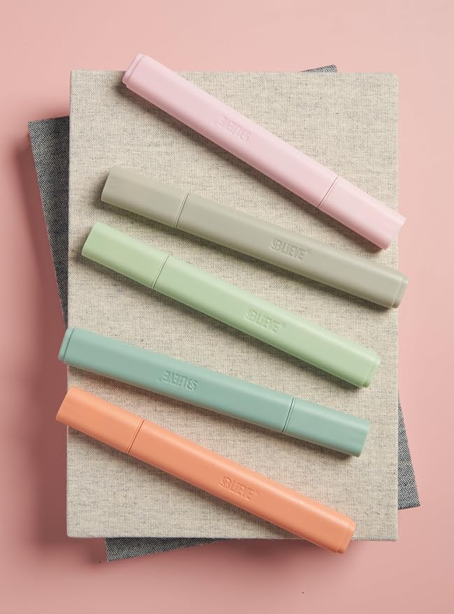 BLIEVE Bible Highlighters No Bleed Through, Chisel Tip, 5 Pack | No Smear, Quick-Dry, Aesthetic Cute Pastel Colors For Bible & Journaling (Pastel Edition)
