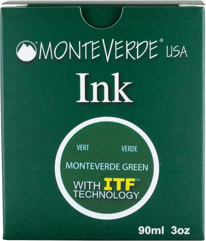 Monteverde USA Ink with ITF Technology, 90 ml Monteverde Green (G308MG)