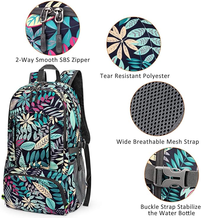 G4Free Lightweight Packable Hiking Backpack, Waterproof Travel Daypack