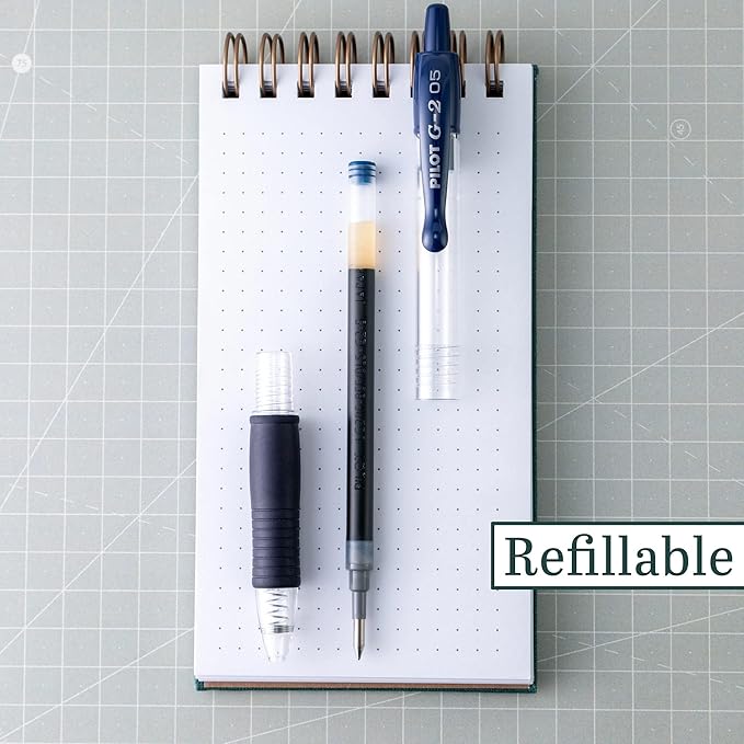 PILOT G2 Premium Refillable and Retractable Rolling Ball Gel Pens, Extra Fine Point, Navy Blue Ink, 12-Pack (15122)