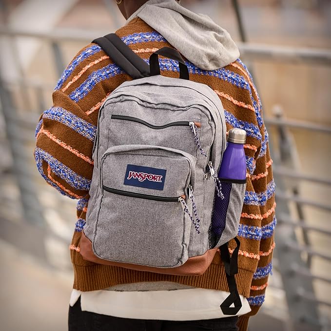 JanSport Cool Backpack with 15-inch Laptop Sleeve, Large Computer Bag Rucksack with 2 Compartments, Ergonomic Straps, Lavender Ash