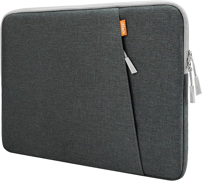 JETech Laptop Sleeve for 16-Inch MacBook Pro (M1-M5, 2019-2026), Waterproof Bag Case with Pocket, Compatible with 16 Inch Notebook (Dark Grey)