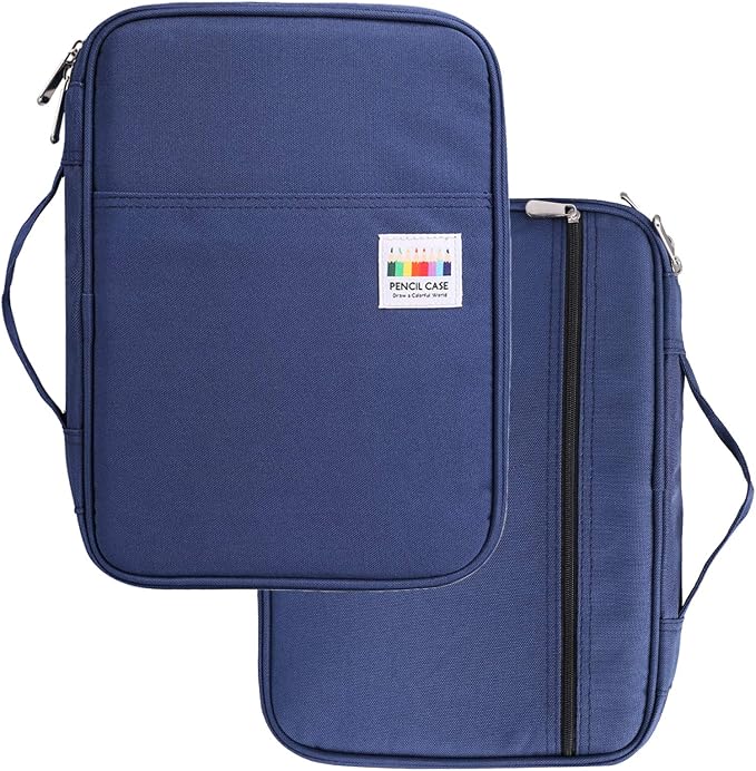 Coloring Pencil Case 220 Slots Pencils/Gel Pens Organizer Waterproof Travel Case Zipper Carrying Portable Pencil Markers Pen Holder Bag for Painter Writers