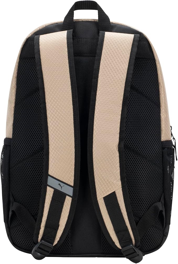 PUMA Contender Backpack with Laptop Sleeve, Item Organizer & Media Pocket, Tan Combo, One Size
