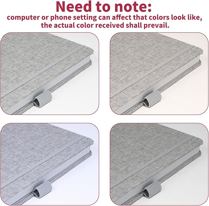 Vienrose 5.5"x5.5" Sketch Books, Linen Cover Hardbound Sketching Book with Acid-Free Paper, Drawing Pad for Kids, Beginners & Professionals, Art Supplies for Adults & Students(Grey, 60 Sheets)