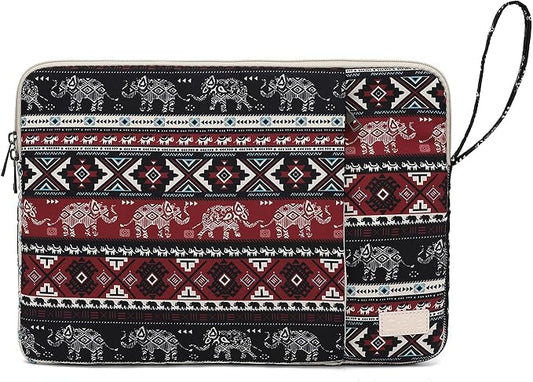 Laptop Sleeve 13.3 inch14 Inch, 15.6inchWater Resistant Traveling Computer Cover with Handle, Shockproof Protective Carrying Laptop Case (Y8-Red Elephant, 12.5 inch-13.5 inch)