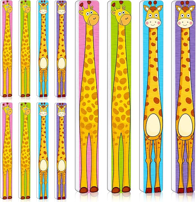 Junkin 32 Pcs Writing Tools Spacers for Writing Handwriting Spacer Tool Classroom Management Tools for Students to Learn Proper Word Spacing (Giraffe)