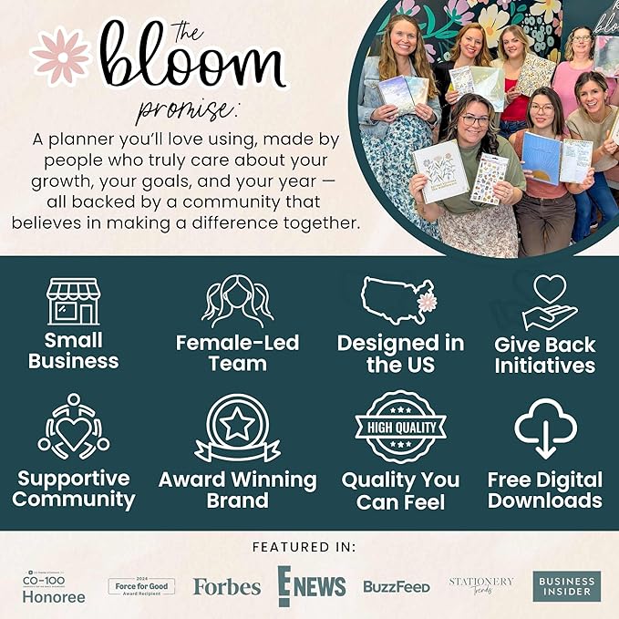 bloom daily planners 2026-2027 Planner (8.5” x 11") 13 Month Academic Organizer (July 2026 - July 2027) - Weekly & Monthly Agenda Book with Stickers & Tabs - Blooming Wildly