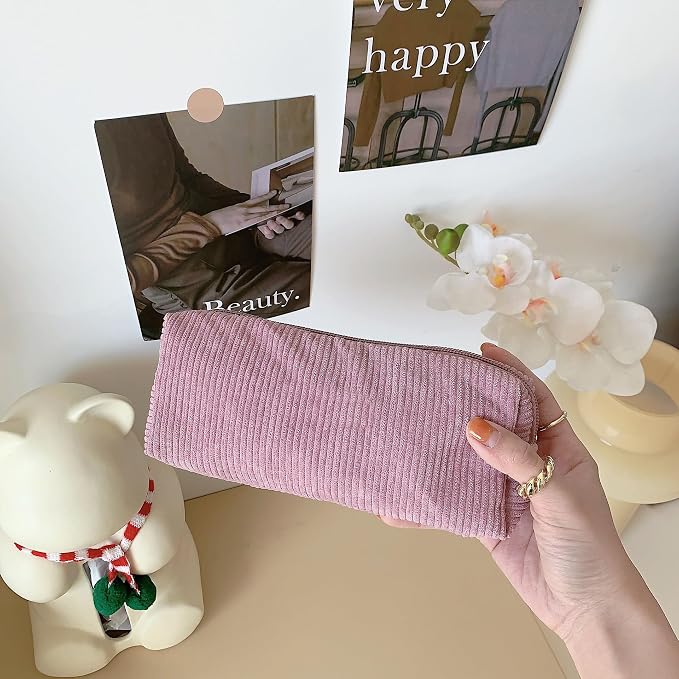 Cute Pencil Case Aesthetic Student Pencil Pouch Coin Pen Pouch Cosmetic Bag Office Stationery Organizer For Kids Teen School