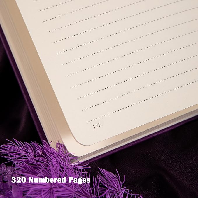 MGGAO Lined Journal Notebook for Women Men, Journals for Writing, A5 Aesthetic College Ruled Notebook for Work, Travel, School,318 Numbered Pages, 5.8”x8.4”