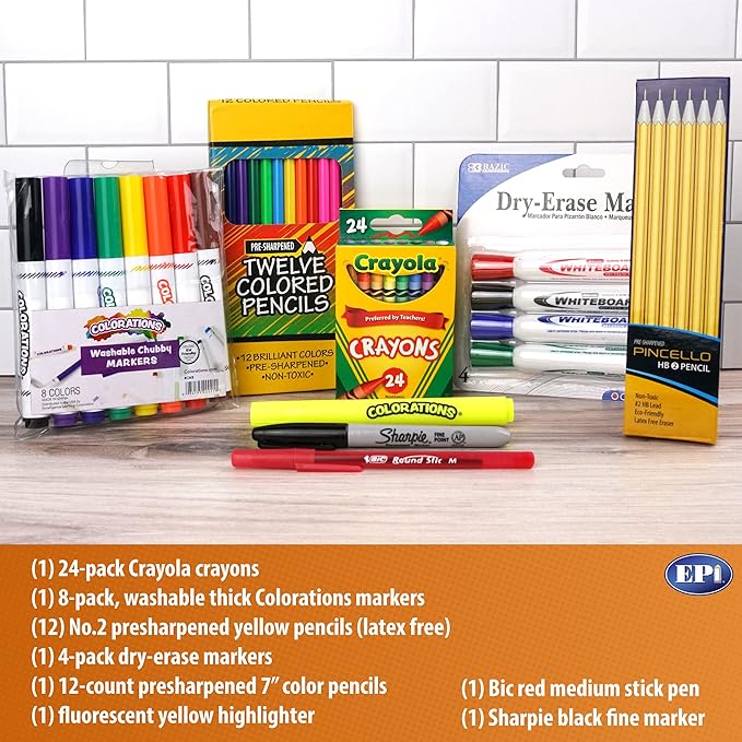 EPI Essential School Supply Kit (4th - 5th Grade - 144 Packs)