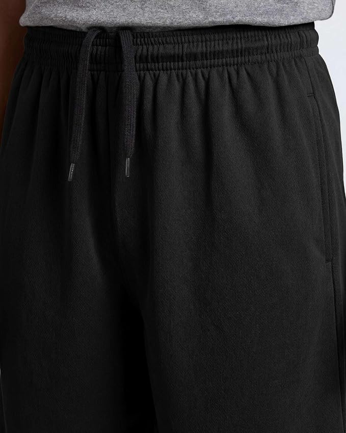 Real Essentials 5 Pack: Boys' Mesh Basketball Athletic Shorts with Pockets – Teen Kids Youth Quick Dry Soccer Running Gym