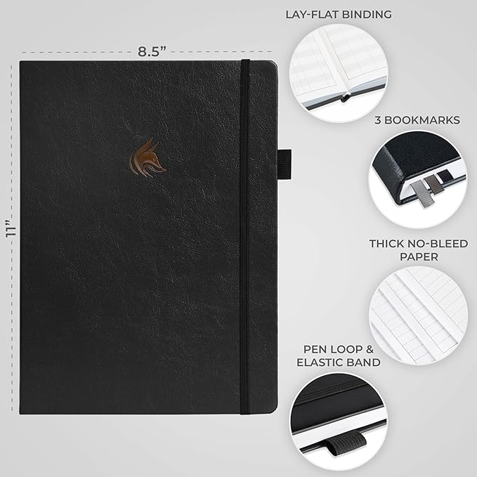 Clever Fox Planner PRO Premium Jan 2026-Jan 2027 – Luxurious Weekly, Monthly & Budget Agenda Organizer for Productivity & Reaching Goals, A4 Hardcover + Keepsake Box – Black