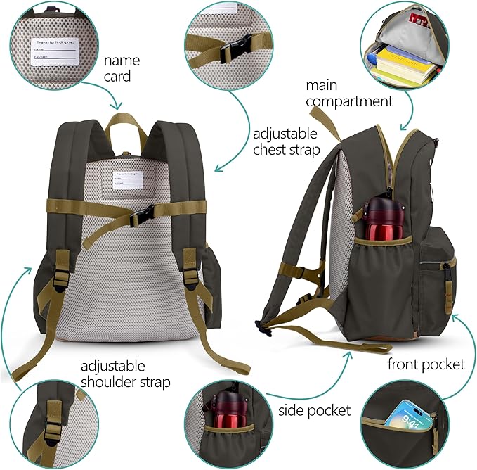 atgark Toddler Backpack for Boys 2-5: Preschool Kindergarten Backpack - 13" Daycare Backpack Fit A4 Folder
