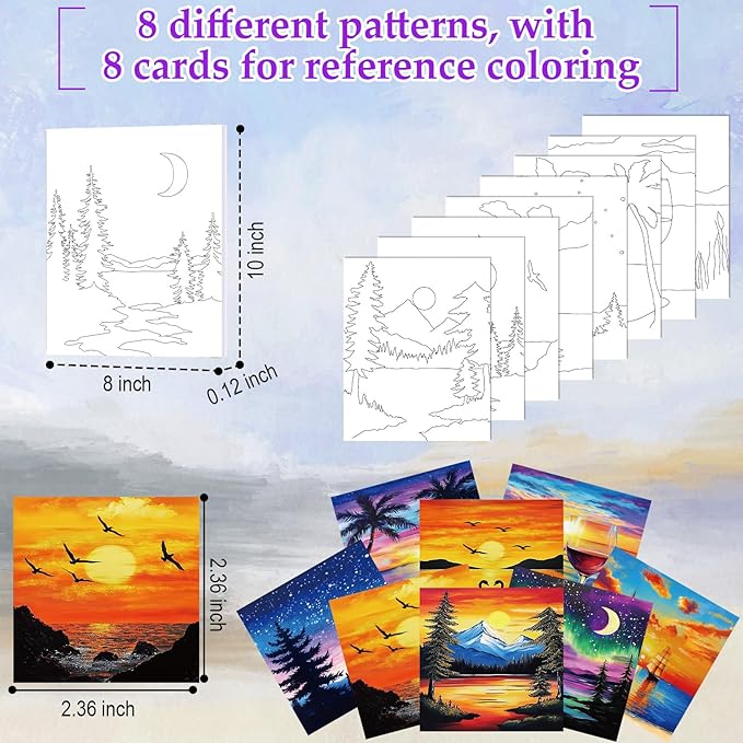 Cholemy 36 Pcs Paint and Sip Kit for Adults 8''x10'' Pre Drawn Canvas for Painting DIY Afro Acrylic Painting Kit Wood Easel Brushes Date Night Bulk for Mother's Day Party Gifts