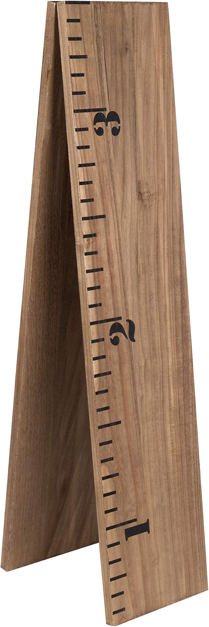 Kate and Laurel Growth Chart 6.5' Wood Wall Ruler, Rustic Brown