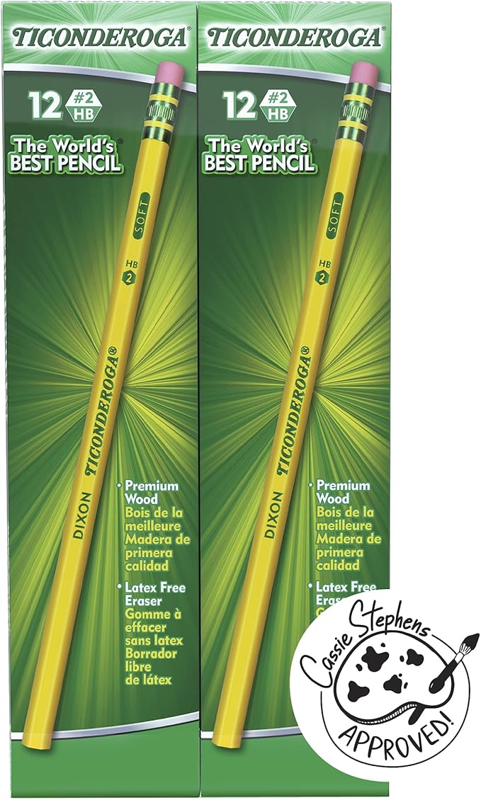 Ticonderoga My First Tri-Write Wood-Cased Pencils (36 Count) Wood-Cased Pencils (96 Count)