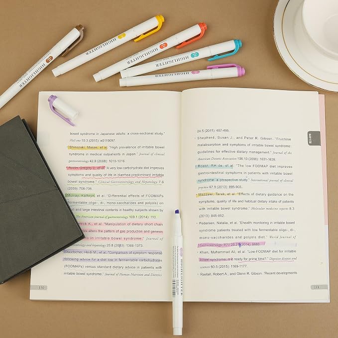 Pastel Highlighters - 15 Pcs Assorted Colors Dual Tip Real Mild Highlighter Markers, Chisel & Fine Tips for Bible Journaling, Note Taking, School Supplies, No Bleed